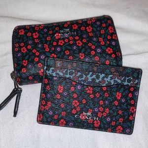 coach card holder and mini wallet